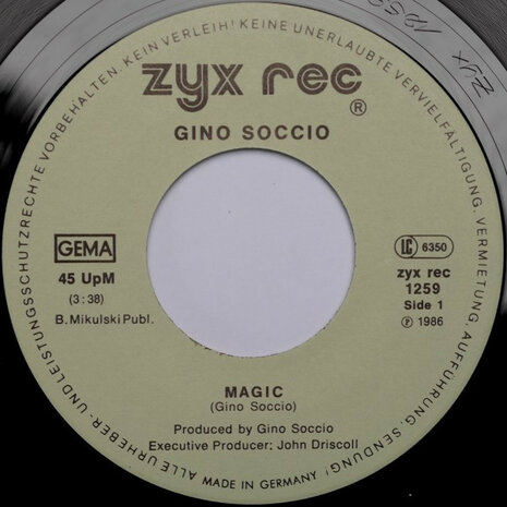 Gino Soccio - Magic + Magic (Instrumental) (Vinylsingle)