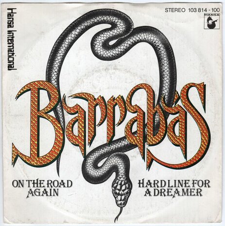Barrabas - On the road again + Hard line for a dreamer (Vinylsingle)