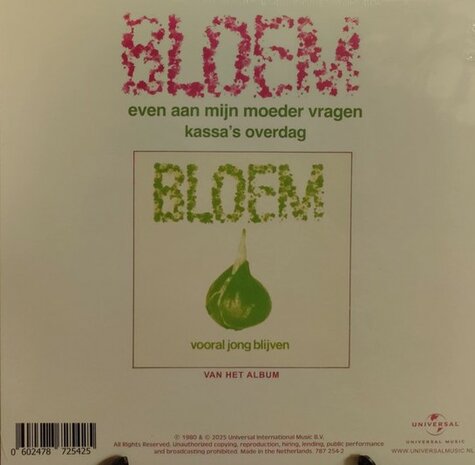 Bloem - Even Aan Mijn Moeder Vragen + Kassa's Overdag (Vinylsingle)