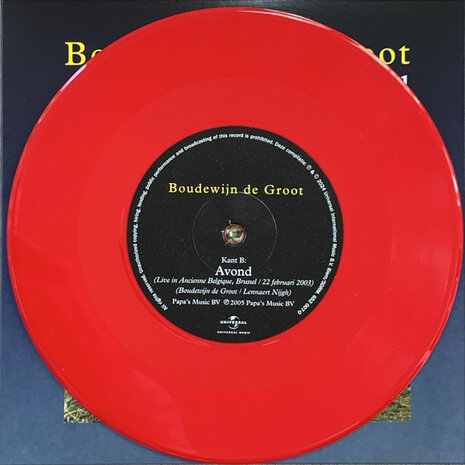 Boudewijn de Groot - Avond + Avond (live) (Vinylsingle)