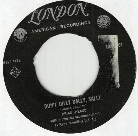 Brian Hyland - Itsy bitsy teenie weenie + Don't dilly dally, Sally (Vinylsingle)
