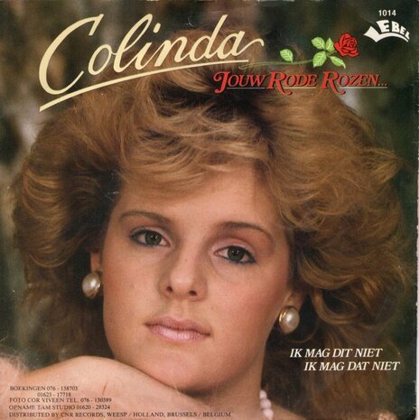 Colinda - Jouw rode rozen + Ik mag dit niet ik mag dat niet (Vinylsingle)