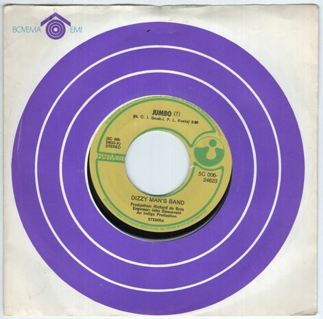 Dizzy Man's Band - Jumbo + Crazy summer (Vinylsingle)