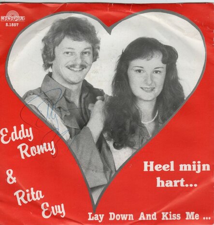 Eddy Romy & Rita Evy - Heel Mijn Hart  + Lay Down And Kiss Me (Vinylsingle)