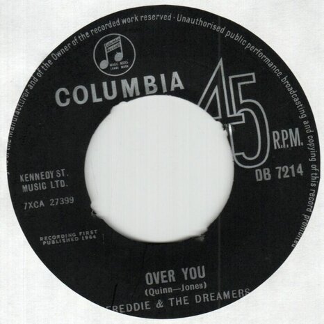 Freddie & the Dreamers - Over you + Come back when you're ready (Vinylsingle)