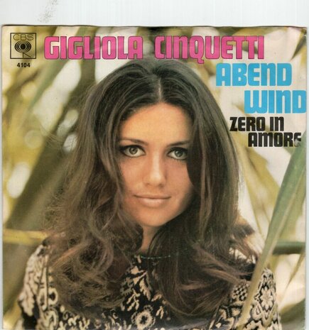 Gigliola Cinquetti - Abend wind + Zero in amore (Vinylsingle)