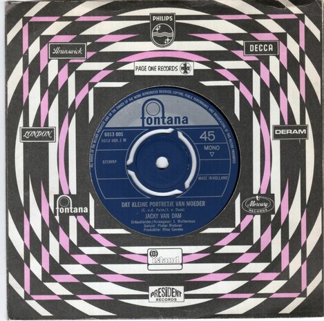Jacky van Dam - Dat Kleine Portretje Van Moeder + De Dag Zal Eenmaal Komen (Vinylsingle)