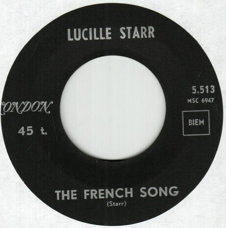 Lucille Starr - French song + Sit down and write a letter to me (Vinylsingle)