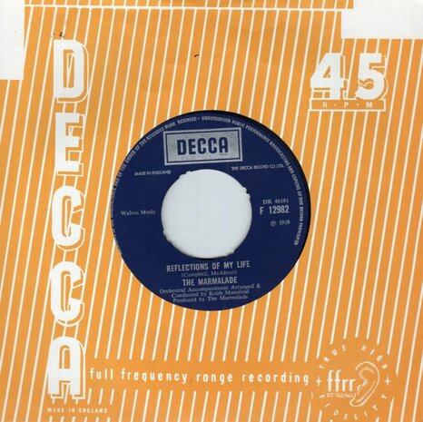Marmalade - Reflections of my life + Rollin my thing (Vinylsingle)