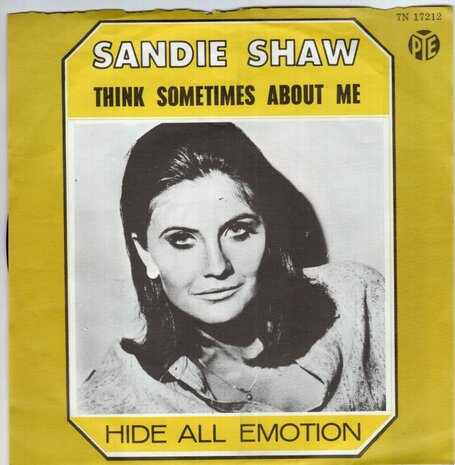 Sandie Shaw - Think sometimes about me + Hide all emotion (Vinylsingle)