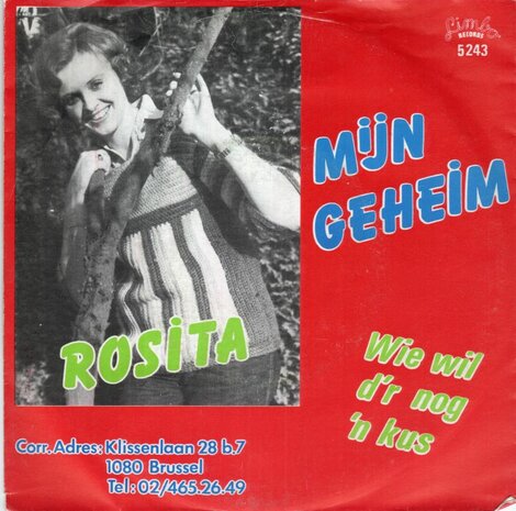 Tina Rosita - Mijn Geheim + Wie Wil D'r Nog 'n Kus (Vinylsingle)