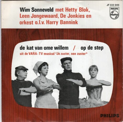 Wim Sonneveld - De kat van Ome Willem + Op de step (Vinylsingle)