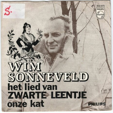 Wim Sonneveld - Het lied van zwarte Leentje + Onze Kat (Vinylsingle)