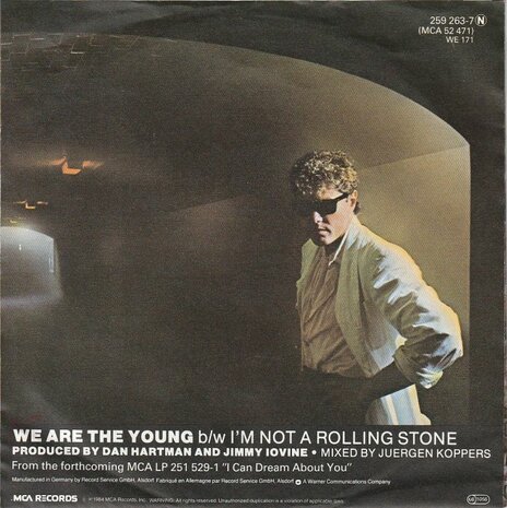 Dan Hartman - We are the young + I'm not a Rolling Stone (Vinylsingle)