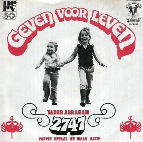 Vader Abraham - Geven voor leven + Pappie betaal nu maar gauw (Vinylsingle)