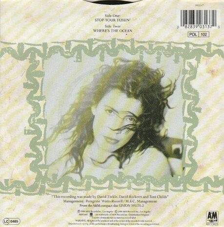 Toni Childs - Stop your fussin + Where's the ocean (Vinylsingle)