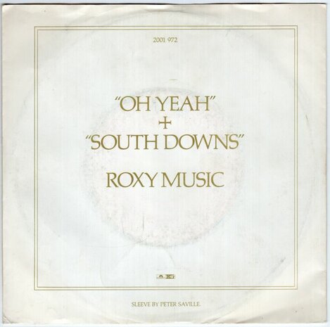 Roxy Music - Oh yeah + South downs (Vinylsingle)