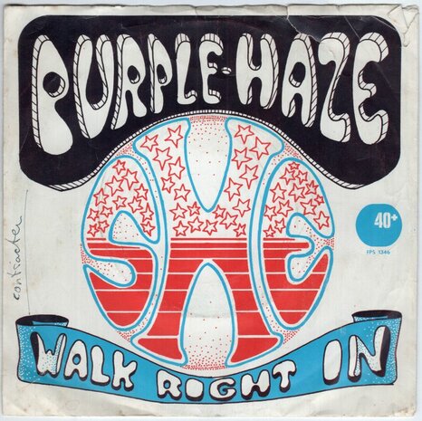 Purple Haze - She + Walk Right In (Vinylsingle)