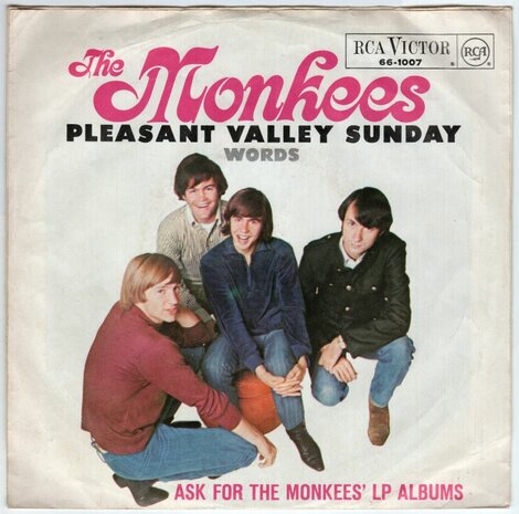Monkees - Pleasant valley Sunday + Words (Vinylsingle)