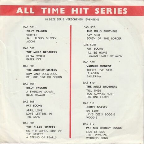 Mills Brothers - Till Then + You Always Hurt The One You Love (Vinylsingle)