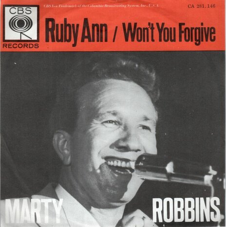Marty Robbins - Ruby Ann + Won't you forgive (Vinylsingle)