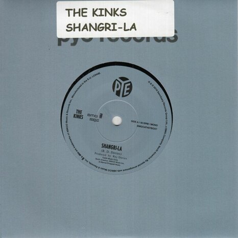 Kinks - Shangrila + This man he weeps tonight (Vinylsingle)