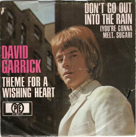 David Garrick - Don't go out into the rain + Theme for a wishing heart (Vinylsingle)