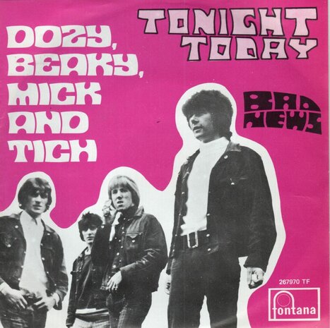 Dave Dee Dozy Breaky Mick & Tish - Tonight today + Bad news (Vinylsingle)