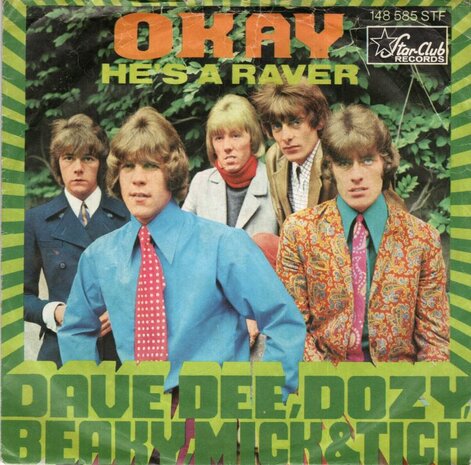 Dave Dee Dozy Breaky Mick & Tish - Okay! + He's a raver (Vinylsingle)