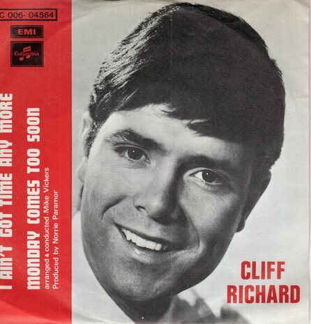 Cliff Richard - I ain't got time anymore + Monday comes to (Vinylsingle)