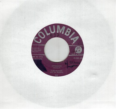 Cliff Richard - Dynamite + Travellin' light (Vinylsingle)
