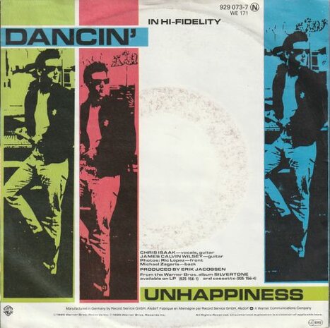 Chris Isaak - Dancin' + Unhappiness (Vinylsingle)