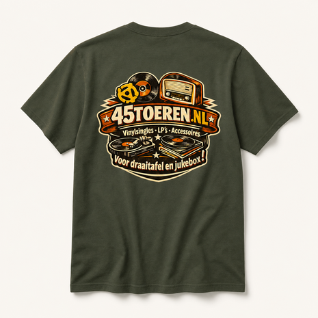 T-Shirt Groen maat XL "Wat een plaatje"