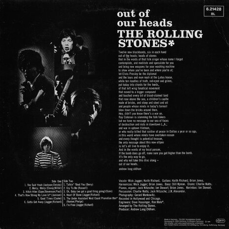 The Rolling Stones - Out Of Our Heads (Vinyl LP)