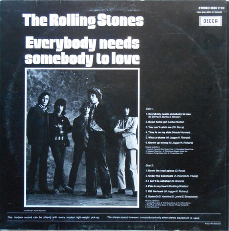 The Rolling Stones - Everybody Needs Somebody To Love (Vinyl LP)