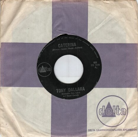 Tony Dallara - Caterina + Kissin' Game (Baci Baci) (Vinylsingle)