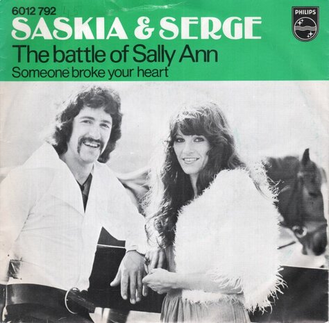 Saskia & Serge - The battle of Sally Ann + Someone broke your heart (Vinylsingle)