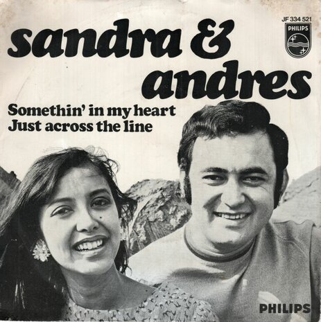 Sandra & Andres - Somethin' in my heart + Just across the line (Vinylsingle)