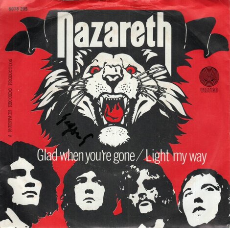 Nazareth - Glad That You're Gone + Light My Way (Vinylsingle)