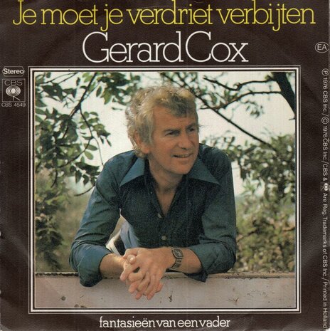 Gerard Cox - Je moet je verdrite verbijten + Fantasien van een vader (Vinylsingle)