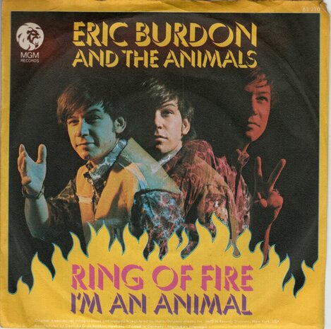 Eric Burdon & Animals - Ring of fire + I'm an Animal (Vinylsingle)