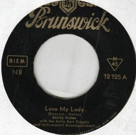 Bobby Helms - Love My Lady + No Other Baby (Vinylsingle)