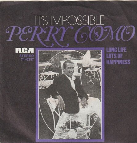 Perry Como - It's impossible + Long life lots of happiness (Vinylsingle)
