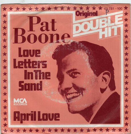 Pat Boone - Love letters in the sand + April love (Vinylsingle)