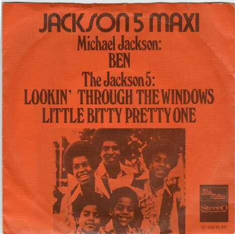 Jackson 5 - Ben + Lookin'through the windows + Little bitty (Vinylsingle)