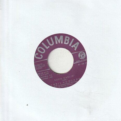 Chris Howland - Susie Darlin' + The rain falls down everyday (Vinylsingle)