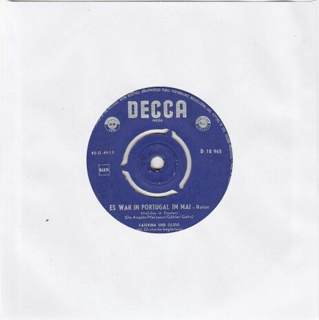 Caterina Valente - Jimmy - Du + Es War In Portugal Im Mai (Vinylsingle)