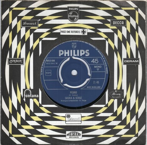 Saskia & Serge - Pedro + Luister (Vinylsingle)