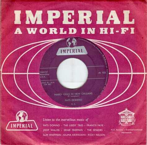 Fats Domino - Mardi gras in New Orleans + Lil' Liza Jane (Vinylsingle)