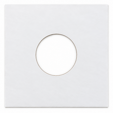 100 stuks Wit Papieren Hoezen voor vinylsingles (High Quality) -  (Vinylaccessoires)